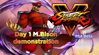 SFV Beta - Day 1 M.Bison demonstration