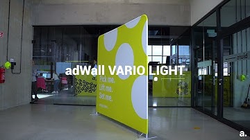 Demo adWall Vario Straight Light Presentatiewand | Partners In Events