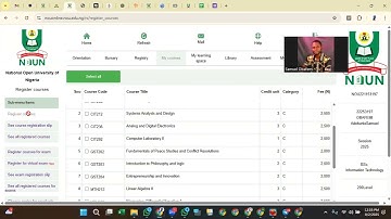 HOW TO DO COURSE AND EXAM REGISTRATION AS A NOUN STUDENT