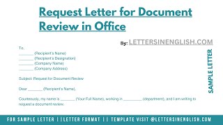 Request Letter for Document Review in Office
