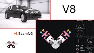 V8 | Beamng + Engine Simulator | AngeTheGreat