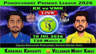 Karaikal Kniights vs Villianur Mohit Kings | KK vs VMK | 6th T20 of Pondicherry Premier League 2026 screenshot 4