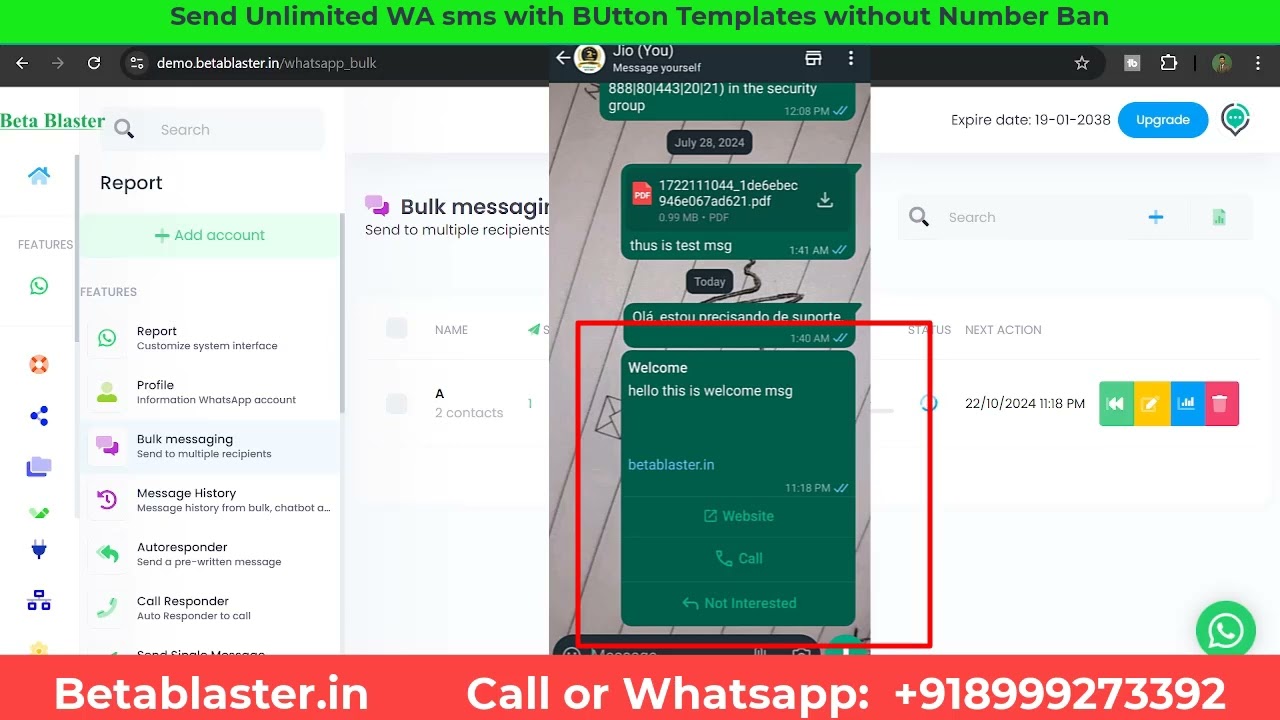 WhatsApp Bulk Message Sender with Interactive Buttons: Maximize Engagement!