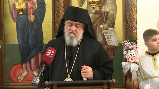 картинка: Марибор: Eпископ Кирило на дочеку Патријарха Порфирија