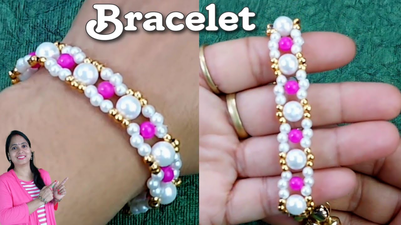 Easy Pearl Jewelry Making At Home//Bracelet & Earrings// Handmade
