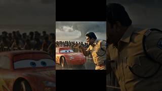 "McQueen Tamil Mass Dialogue vs Police Roast 🔥 | புயலை ஓட்டி விட்டேன் Scene |Cars Tamil Dub #shorts"
