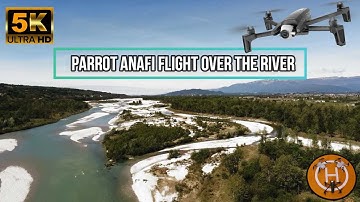 Parrot Anafi Flight Over The  River | Cinematic Footage⁴ᴷ⁶⁰