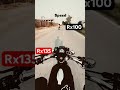 Yamaha Rx 100 vs rx 135 drag race