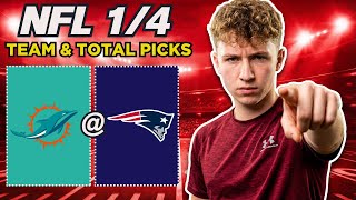 Miami Dolphins vs New England Patriots 1/4/2026 NFL Picks Today | NFL Football Picks Week 18