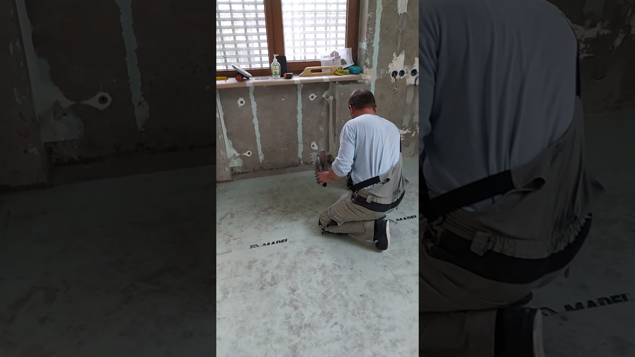 укладка крупноформатной плитки 1200*1200 !!! - YouTube