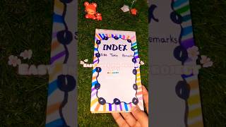 Easy Index Design for Project File ✏️ | Students Special | How to make index for project file#shorts