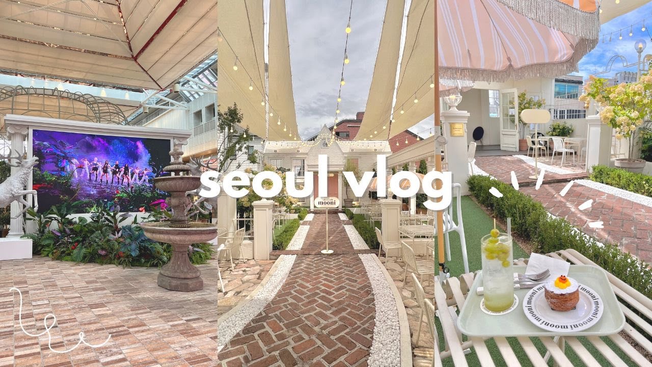 🇰🇷 seoul vlog | cheongdam cafés & shopping, blackpink pink venom pop-up, kamong café