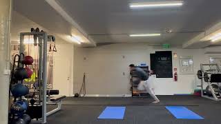 Broad jump sprint start