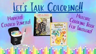 Our First Coloring Adventure! ✨ New Pencils, Markers & 5 Coloring Books