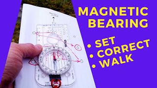 How to Set and Follow Compass Bearings  Beginners Navigation & Map Reading 22