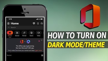 How to Enable Dark Theme on Microsoft Office | iPhone and iPad