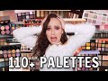 RANKING EVERY SINGLE EYESHADOW PALETTE I TRIED IN 2021 (there's 110...)