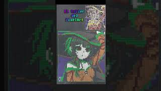 #Megumin del anime #konosuba en un #timelapse de un cuadro en #pixelart utilizando piezas de #lego