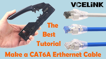 The Best Tutorial of How to Make CAT6A Ethernet Cable || VCELINK