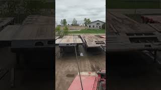 SWITCHING TRAILERS LEAVING WINCH LINE OUT #automobile #trucking #trucker