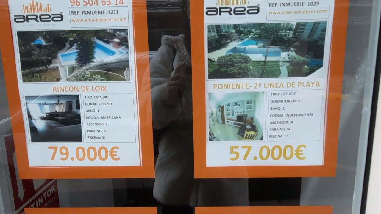 Real Estate prices in Benidorm town, Costa blanca, Spain 