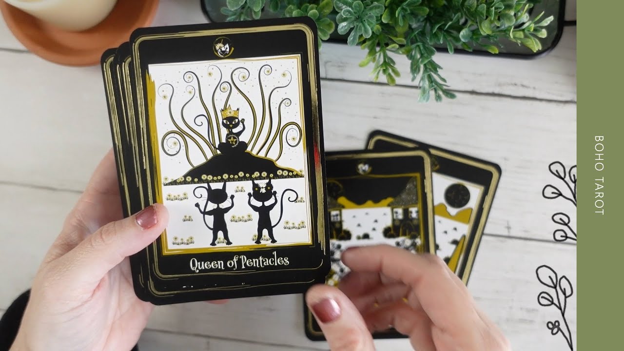 Black Cat Tarot (flip-through and pairings)
