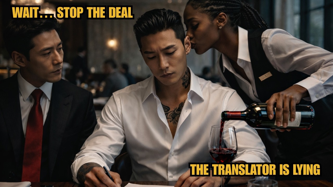 “Your Translator Is Lying!” — A Black Waitress Warns the Mafia Boss Before the Korean Deal