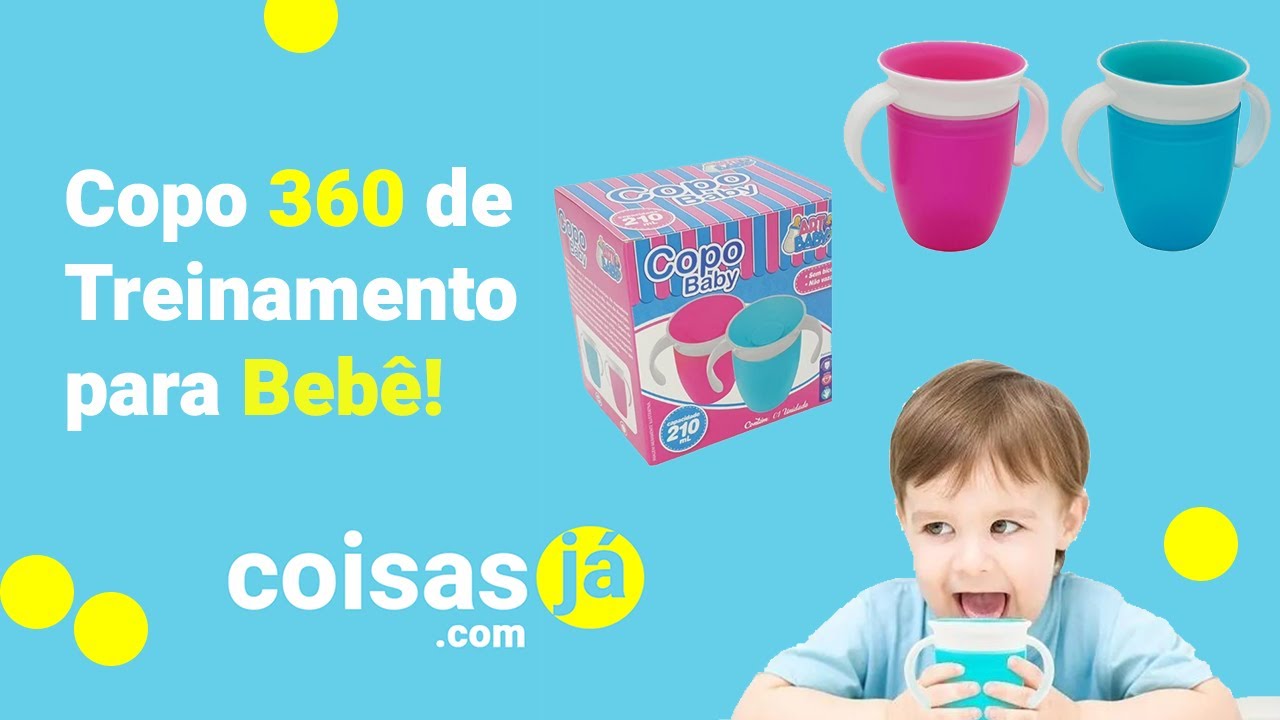 Copo 360 de Treinamento Transição Bebê Antivazamento | COISASJA.COM