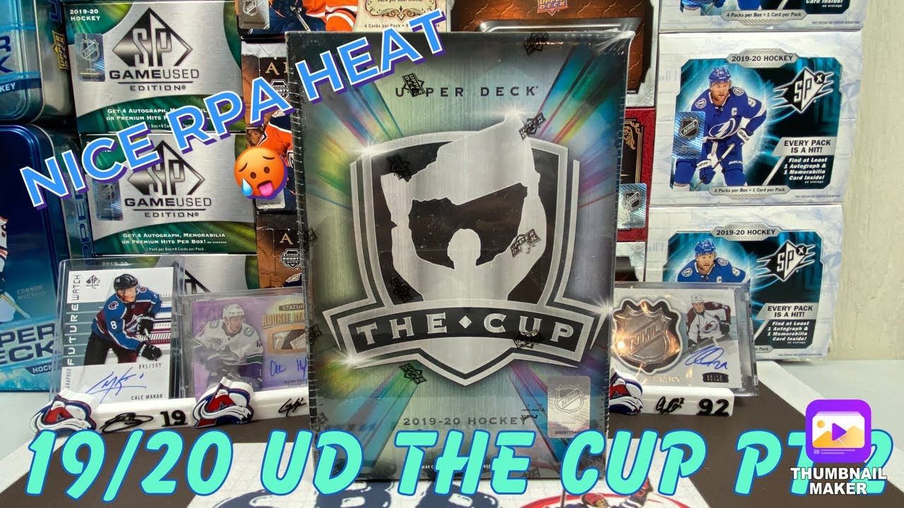 SWEET RPA APPEARANCE! 19/20 Upper Deck The Cup Hockey Hobby Box!!