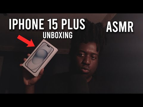 ASMR Relaxing IPHONE 15 PLUS Unboxing | Tapping sounds