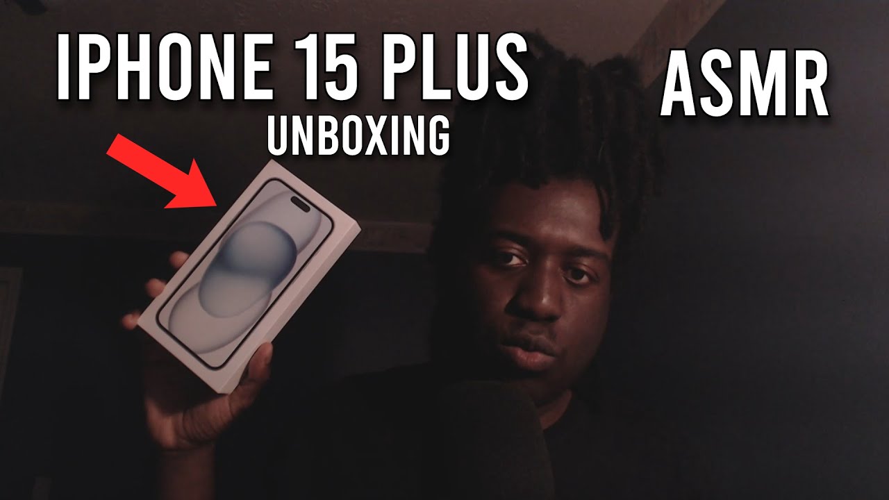 ASMR Relaxing IPHONE 15 PLUS Unboxing | Tapping sounds