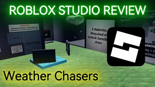 First Video Weather Chasers - Roblox Game Review In Studio