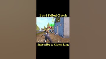 1 VS 4 clutch Failed #pubgmobile #short  #shorts video KRAFTON BGMI