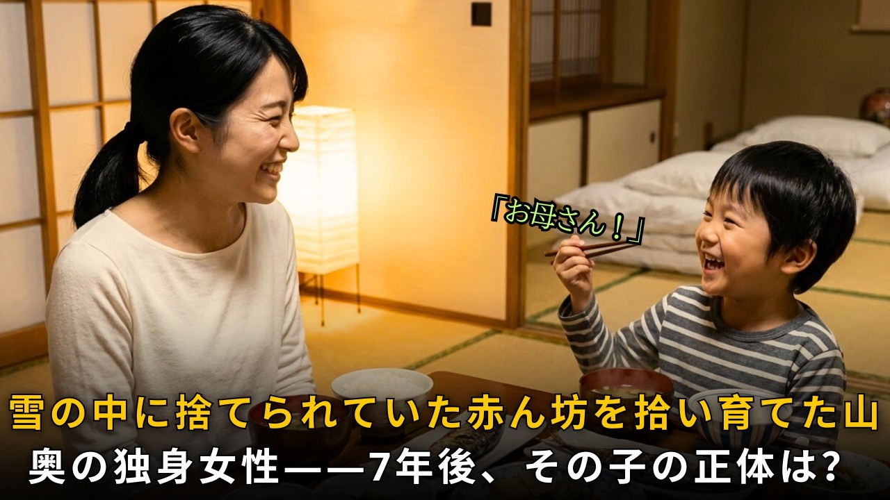 雪の中に捨てられた赤ん坊を拾い育てた山奥の独身女性——7年後、その子の正体が明らかになる……｜人生の教訓｜オーディオブック