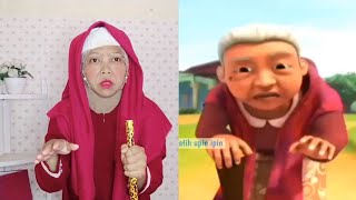 Tiru nenek si bongkok tiga nak cari budak nak makan - upin ipin terbaru