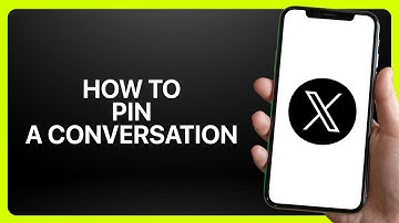 How To Pin A Conversation In X App (Twitter) 2025! Tutorial