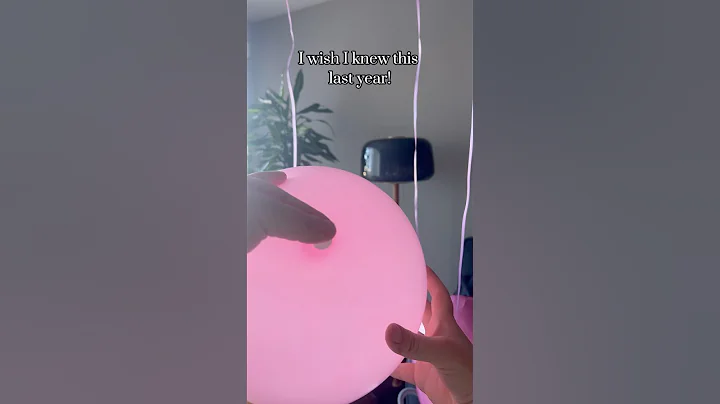 No helium needed with this balloon decor trick! #balloons #birthday#lifehack #hack #party#partydecor