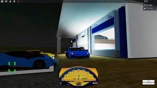 Roblox SUNSET CITY Lamborghini Aventador SVJ Rolling out of dealership