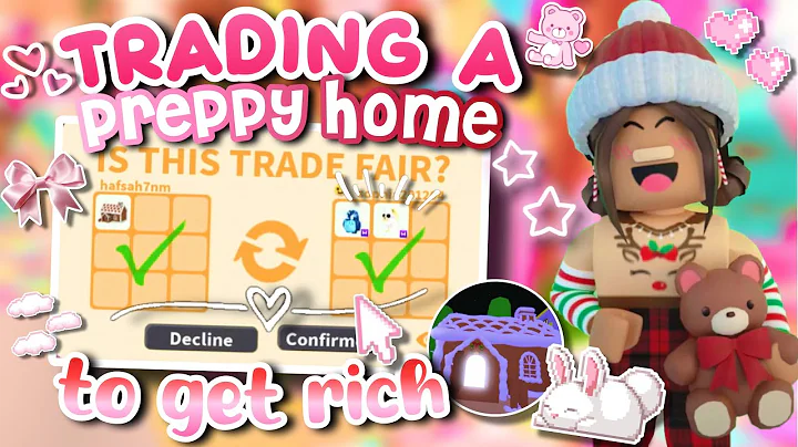 🏡 TRADING A PREPPY HOME TO GET RICH IN ADOPT ME!! -:: PART 1 🌲