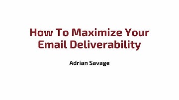 How to Improve Your Infusionsoft Email Deliverability in 2020 with Adrian Savage