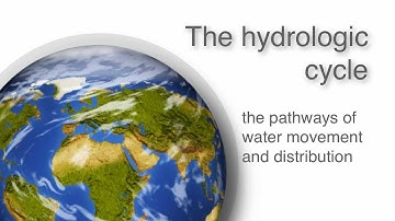 Water - video2 - The hydrologic cycle