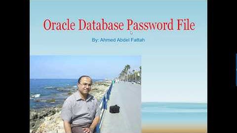 Oracle Database Password File