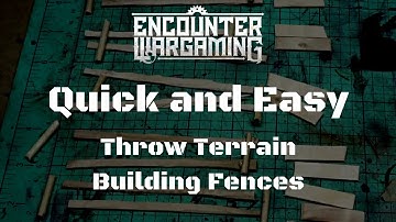 Terrain Tutorial - Building Fantasy Fences - Warhammer 40K Frostgrave