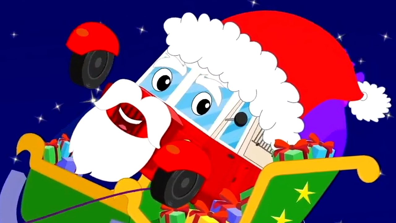 Jingle Bells Jingle Bells, X'mas Song for Kids, Car Cartoon Videos by