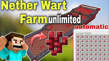 Minecraft 1.18 : Automatic UNLIMITED NETHER WART FARM - Easy Design and AFK-able