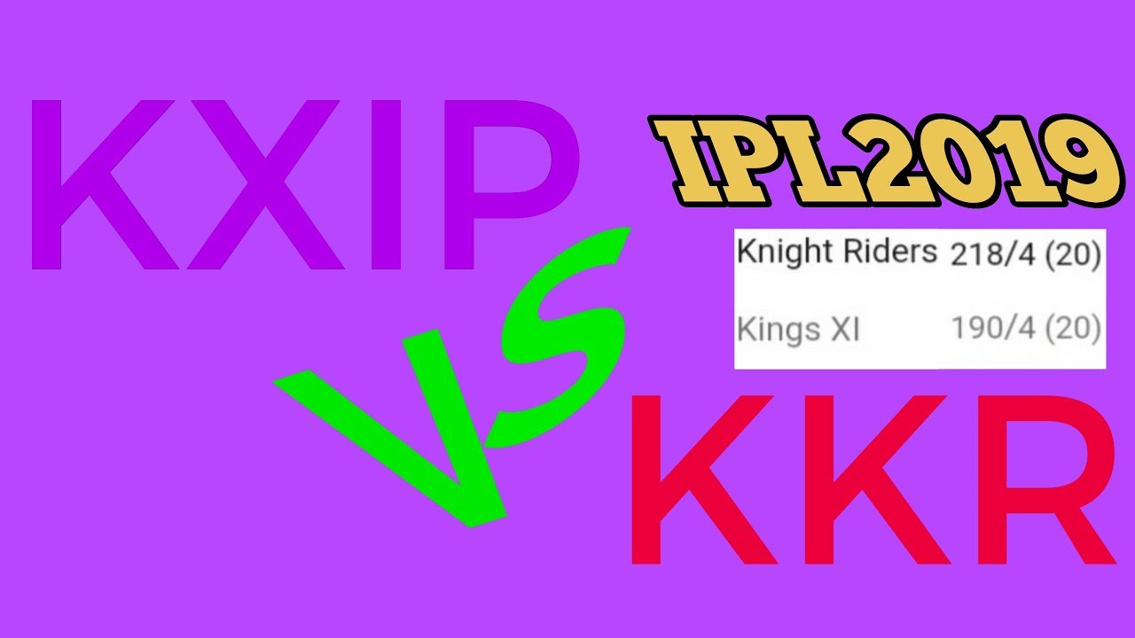 2019IPL kkr vs kxip 6th match playing  highlights//KKR//KXIP