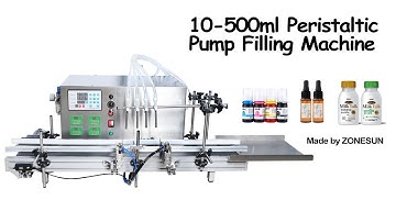 How to use the  Desktop CNC Peristaltic Pump Liquid Filling Machine With Conveyor