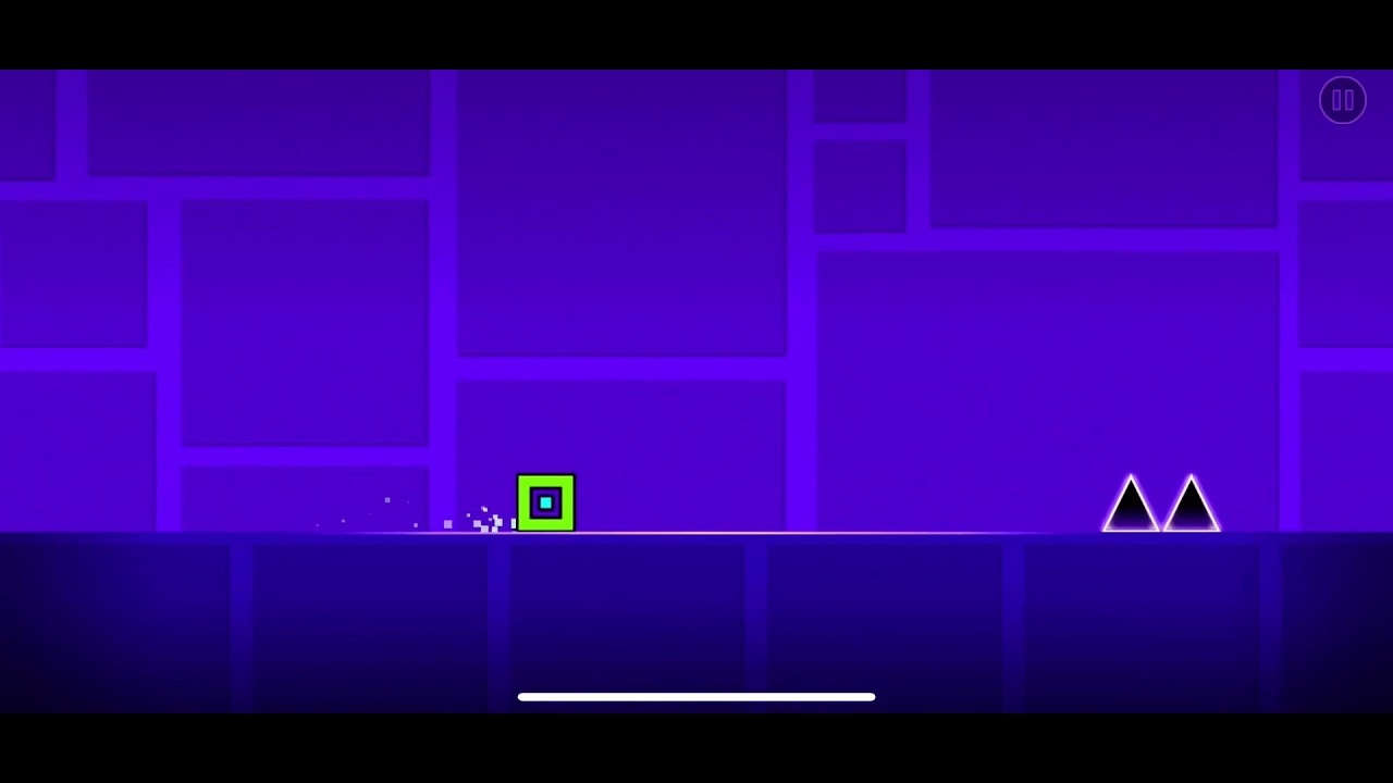 Me trying to complete level 1 in geometry dash - YouTube