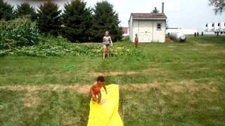 Kids and the slip n slide