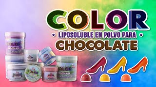 Colores en Polvo Liposolubles para Chocolate
